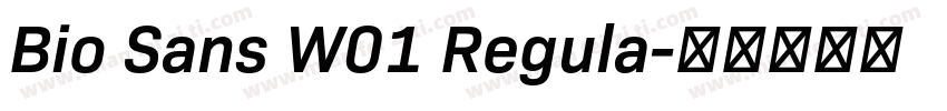 Bio Sans W01 Regula字体转换